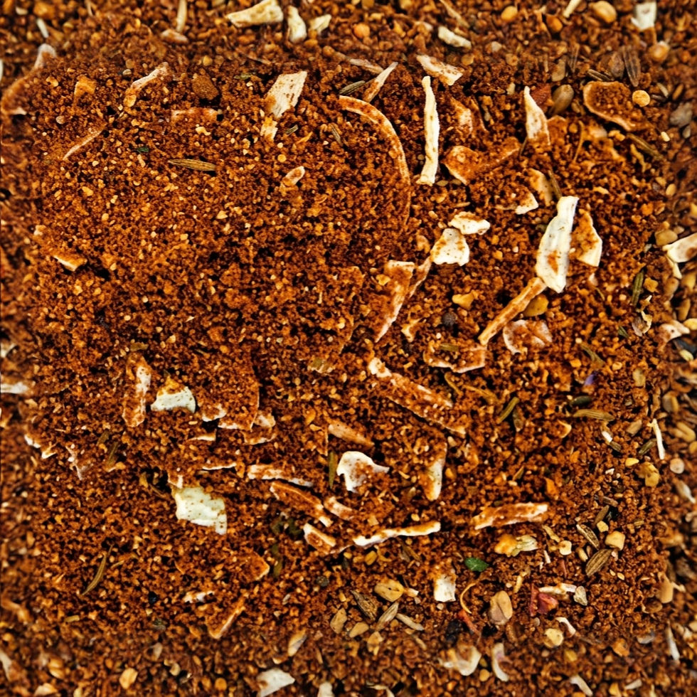 Cajun - Spice, a premium spice made with : Hungarian Paprika, Salt, Ground Celery Seed, Garlic Powder, Italian Herbs, Onion,