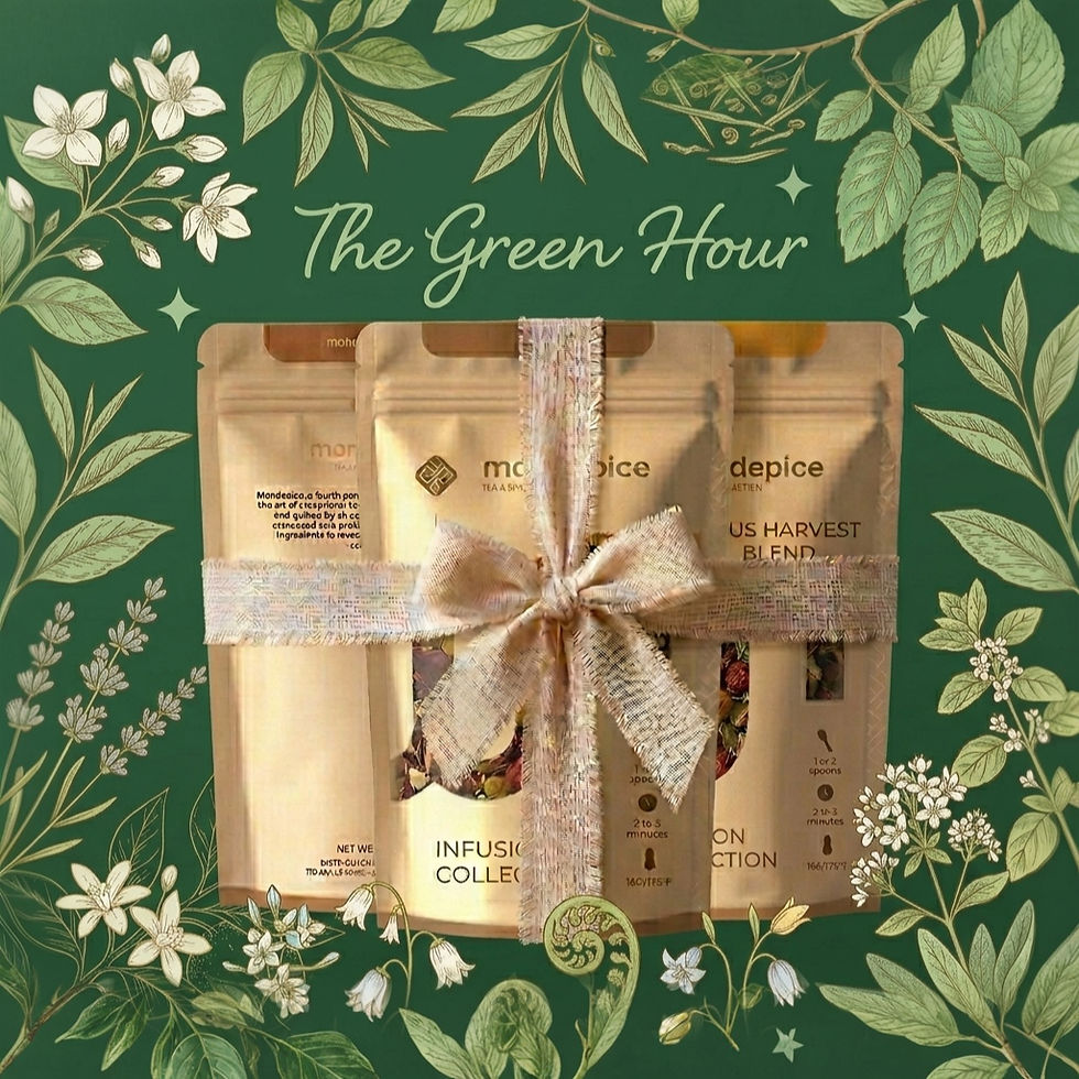natural herbal tea for daily wellness, made with clean, natural ingredients for everyday use. Mondepice wellness product.