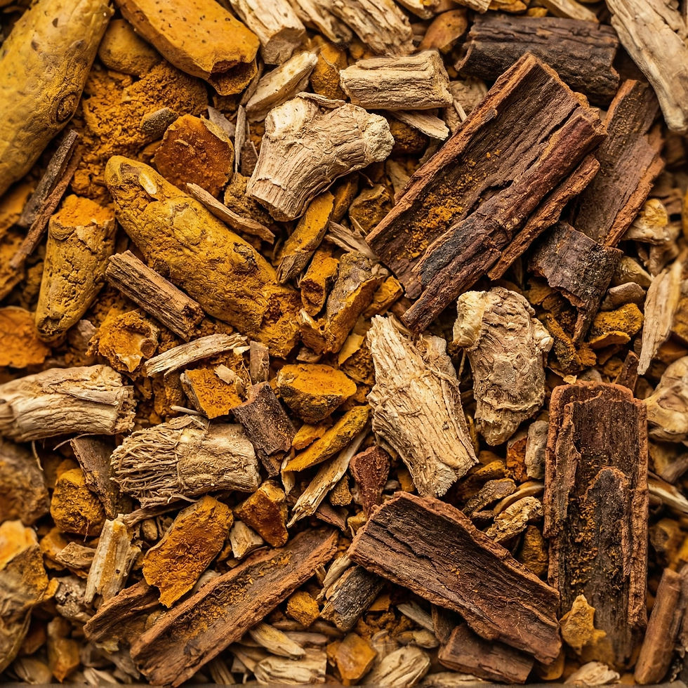 Golden Milk - Tea, a premium herbal tea made with Turmeric Root, Ginger Root, Cinnamon. Crafted by Mondepice.