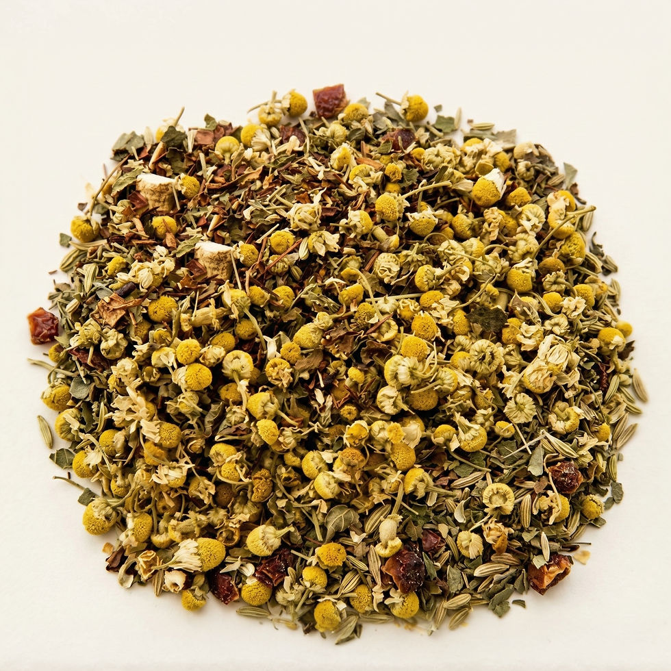 Digestive Helper - Herbal tea made with Chamomile, Rosehips, Fennel, Peppermint. Natural herbal tea for daily wellness