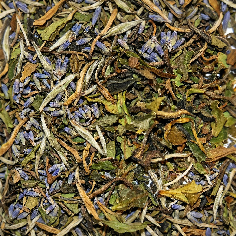 Lavender Pear - White Tea, a premium herbal tea made with White Tea (Pai Mu Tan), Lavender, Green Tea Pear. Mondepice US