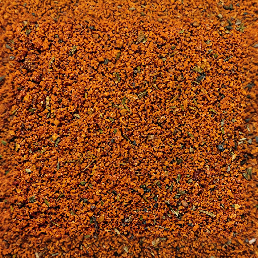 Barbecue - Spice, a premium spice made with : Thyme, Cinnamon, Onion, Garlic, Allspice, Nutmeg, Brown Sugar, Smoked Paprika.
