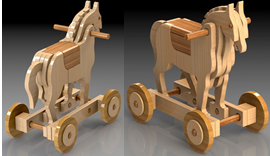 Thumbnail: (ITEM 2) TROJAN RIDE ON HORSE