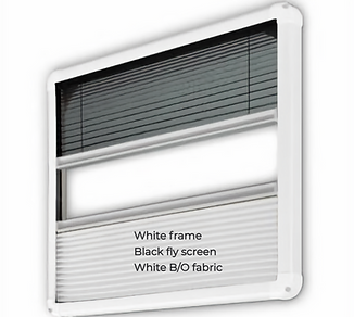 Dual Pleated Blind & Flyscreen