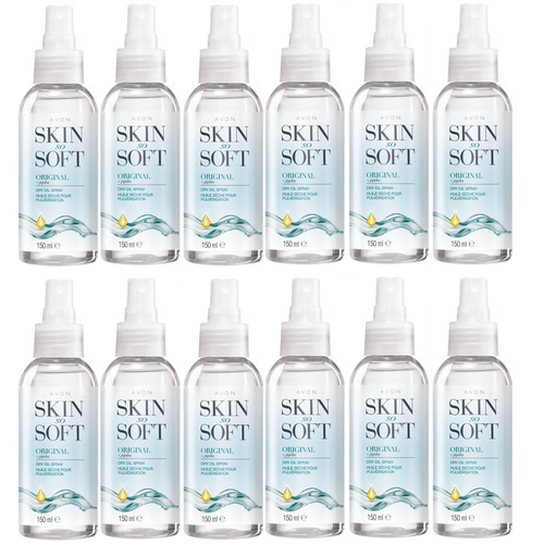 12 X ORIGINAL HUILE seche au JOJOBA en Spray SKIN SO SOFT AVON