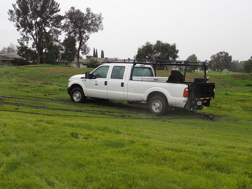 Stuck in the mud on my first time driving this truck.