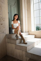 senior photos and cowgirl boots in houston tx