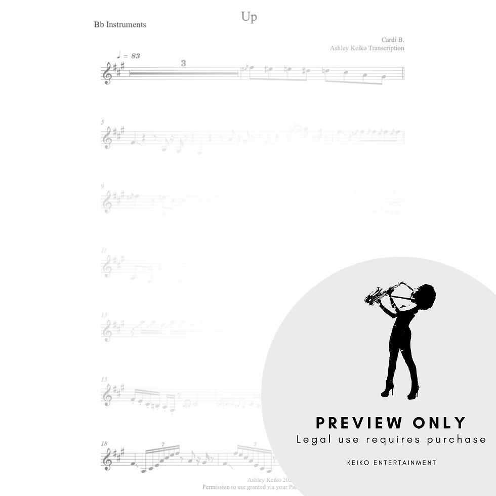 Thumbnail: "Up" Sheet Music - BUNDLE - All 3 Sax Keys and Piano