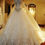 Thumbnail: Custom Made Ball Gown Sweetheart Lace Crystal Beaded Diamond Formal Wedding Dres