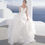 Thumbnail: EVALOVE Luxury Scoop Neck Beading Button A-Line Wedding Dress Gorgeous Full Sle