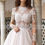 Thumbnail: Wedding Dress for Women 2022 Bride A Line Boho Wedding Gowns Elegant Applique Lo