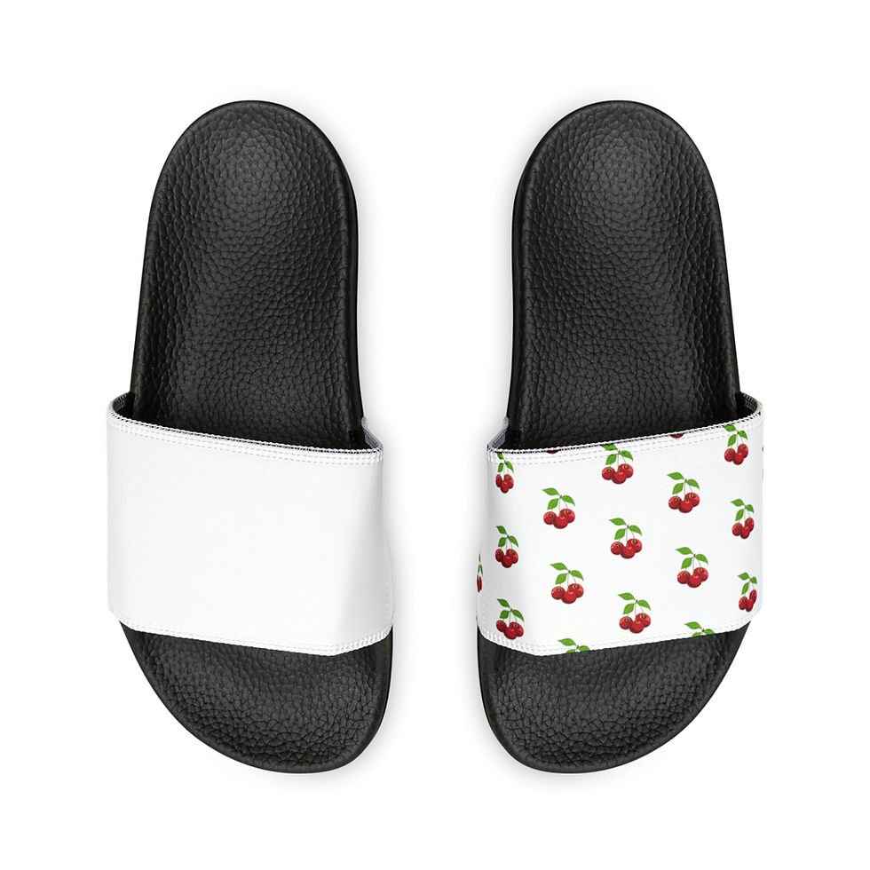 Thumbnail: Fruit of the Spirit (Cherries) Slide Sandals - Pattern