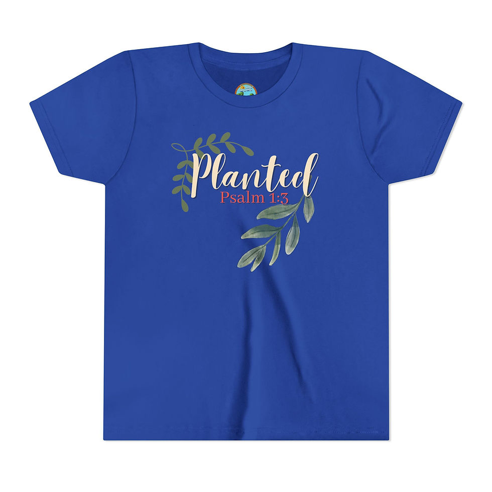 Thumbnail: Planted Psalm 1:3 Christian T-Shirt – Faith-Based Scripture Tee  