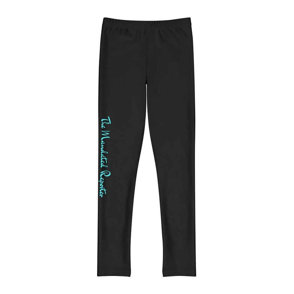 Thumbnail: TMRJ Signature Full-Length Girls' Leggings - Black