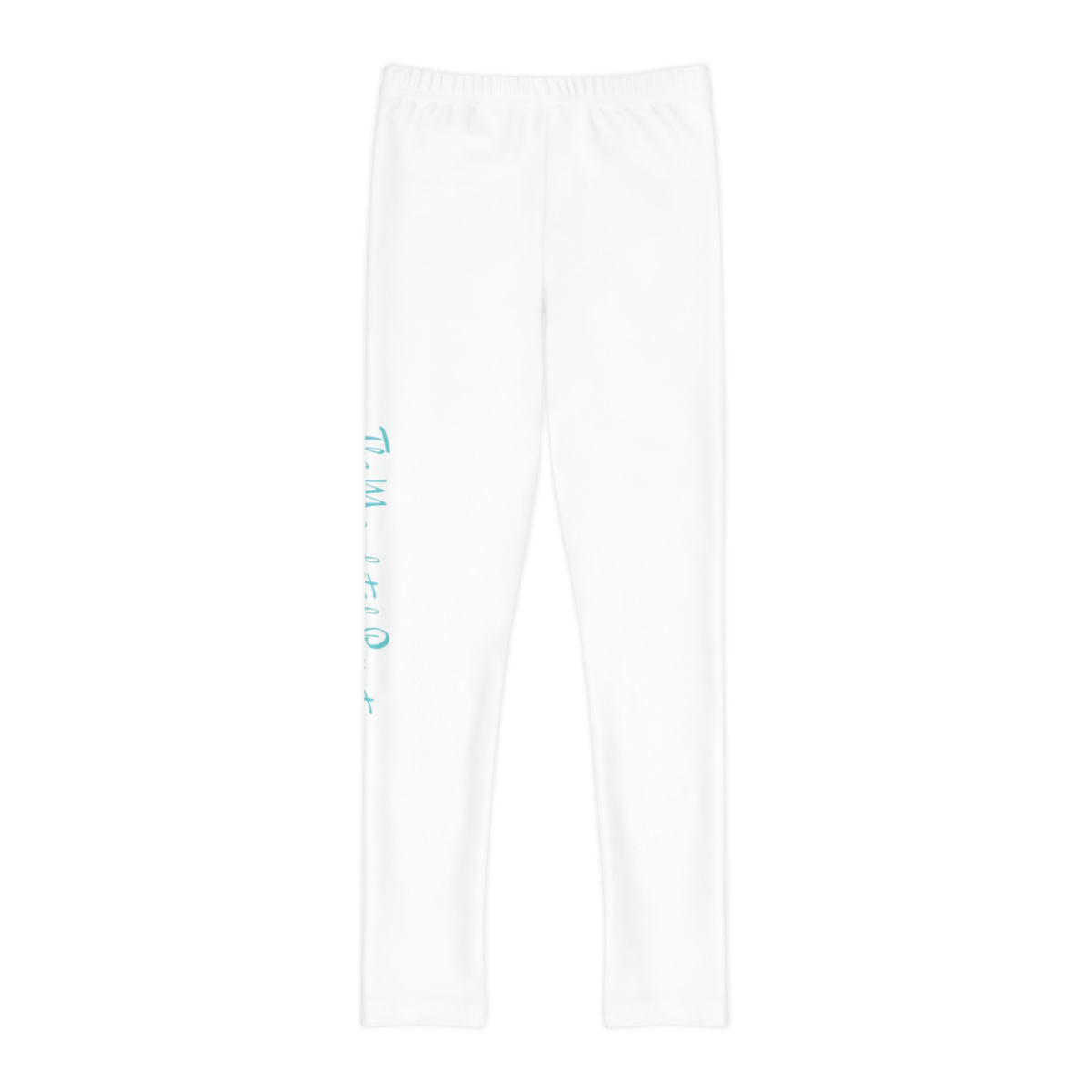 TMRJ Signature Full-Length Girls' Leggings - White