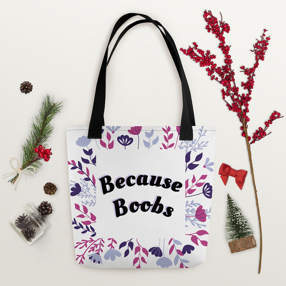 Thumbnail: Because Boobs Tote bag
