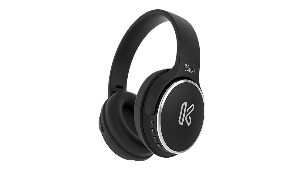 Thumbnail: Klikk Rock On 101 Bluetooth Wireless Over Ear Headphone (Black)