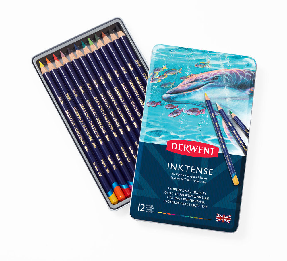 Derwent Inktense Pencils 12 tin