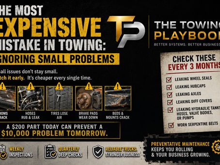 The Most Expensive Mistake in Towing: Ignoring Small Problems