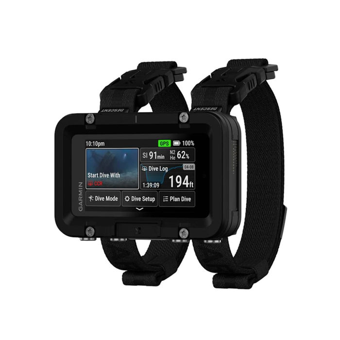 xplores the depths with the Garmin Descent™ X50i dive computer