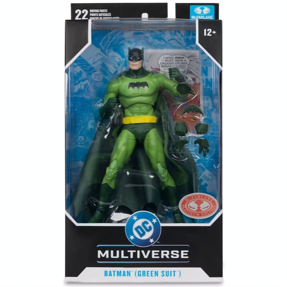 Küçük resim: DC Multiverse Batman (Green Suit) Detective Comics #241 Aksiyon Figürü
