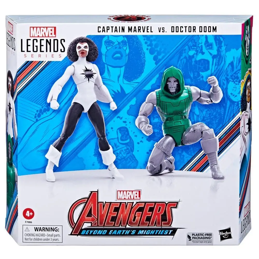 Marvel Legends Captain Marvel & Doctor Doom Aksiyon Figür Seti