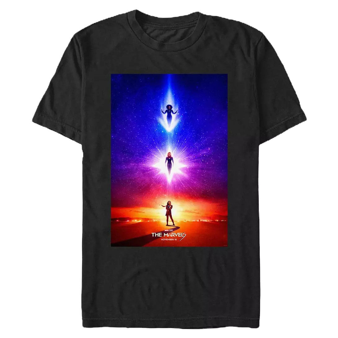 Marvel The Marvels Carol Danvers, Kamala Khan & Monica Rambeau T-Shirt