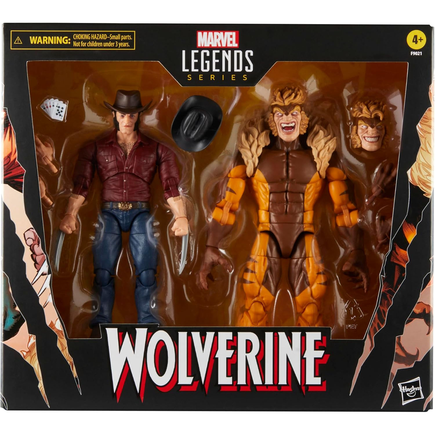 Marvel Legends Wolverine & Sabertooth Aksiyon Figür Seti