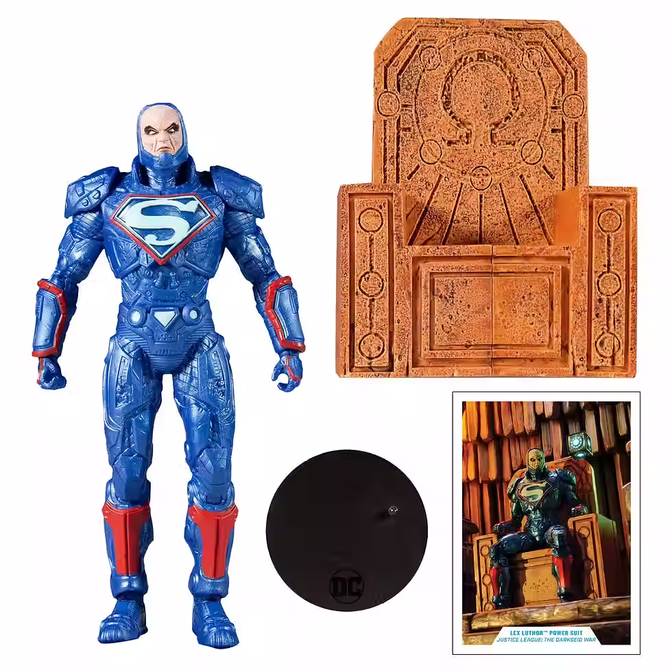 Küçük resim: DC Multiverse Lex Luthor Power Suit (Blue) Justice League Aksiyon Figürü