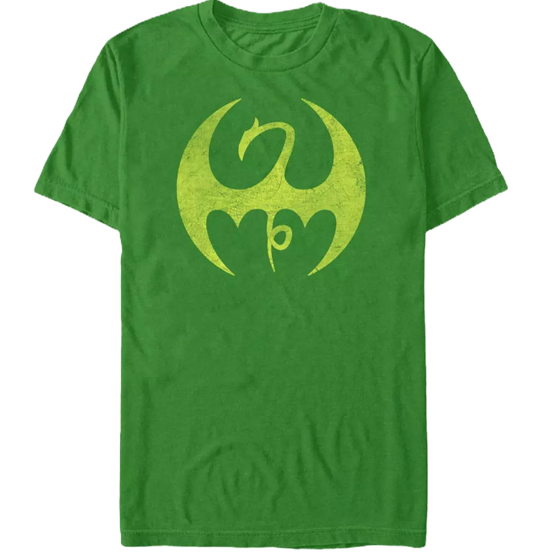 Marvel Iron Fist Distressed Dragon Logo T-Shirt