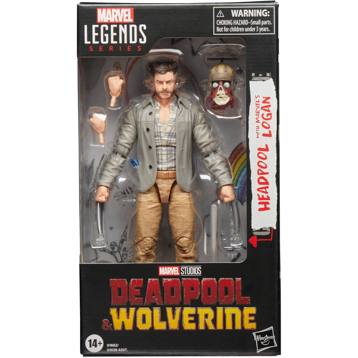 Marvel Legends Headpool with Logan Deadpool & Wolverine Aksiyon Figürü
