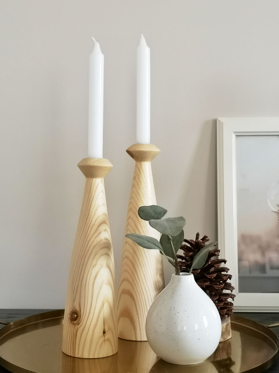 Miniaturbild: CAPPODOE HOLZKERZENHALTER 2-TEILIG