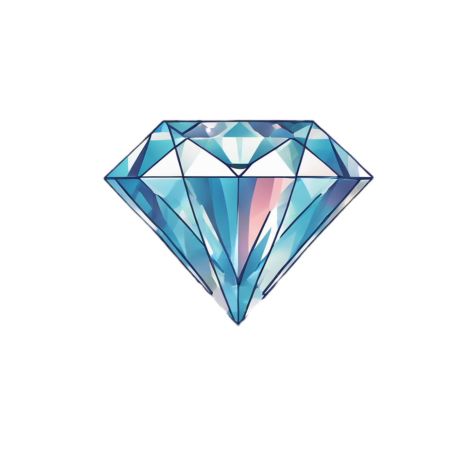 Create an diamond image showing 4c of it .png