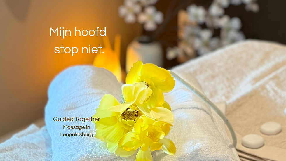 Ontspanningsmassage helpt je hoofd en lichaam tot rust te komen bij stress.