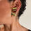 Thumbnail: Amber Gold Clip Earring