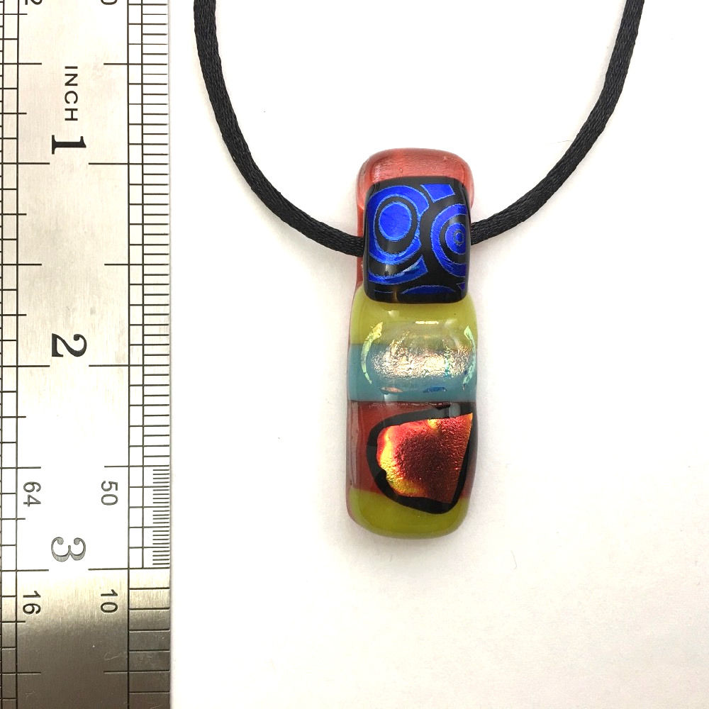 pendant 54 - Yellow Blue Red