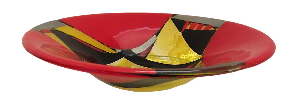 Thumbnail: "Javelin" Fused Glass Bowl