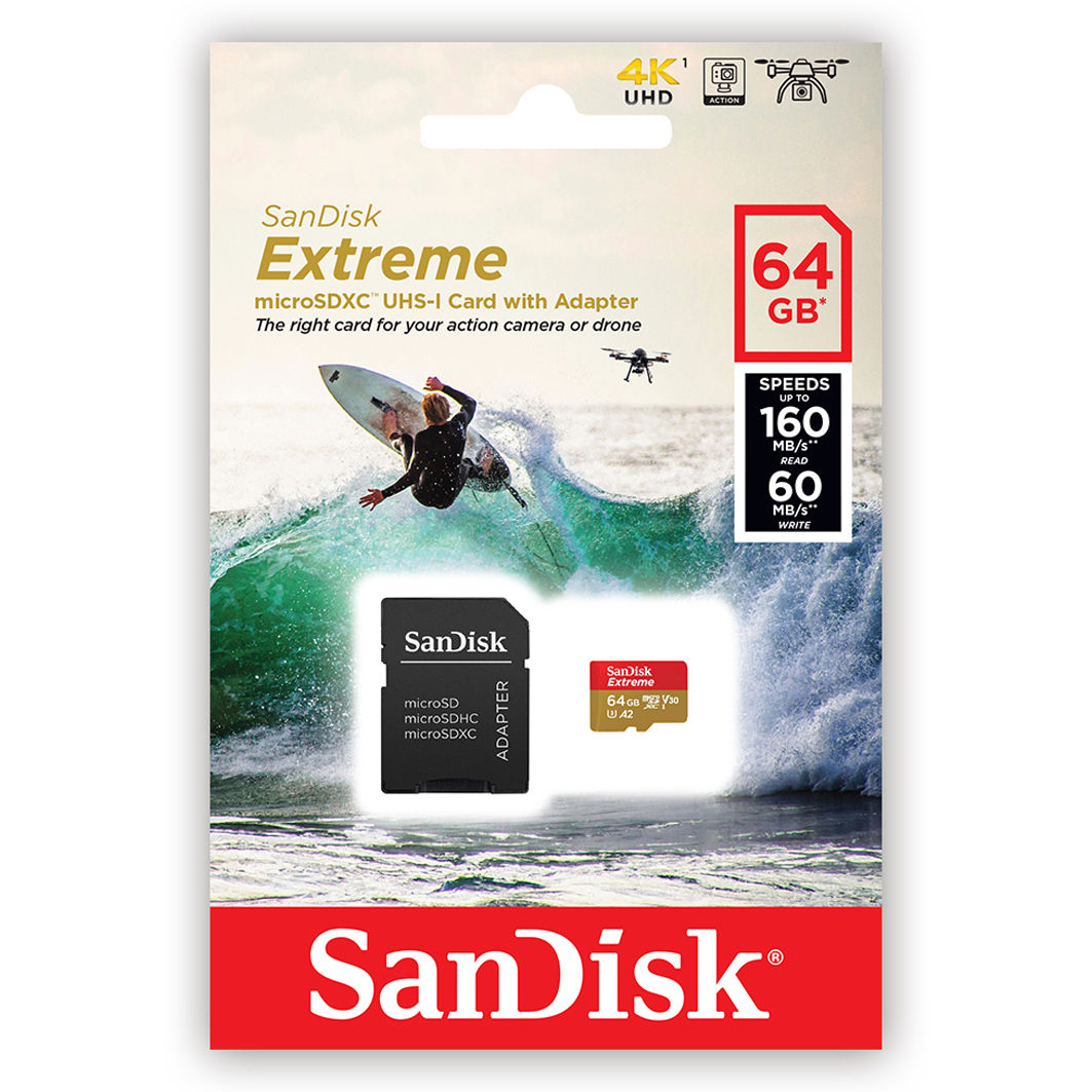 Extreme microSDXC UHS-I Card 64GB