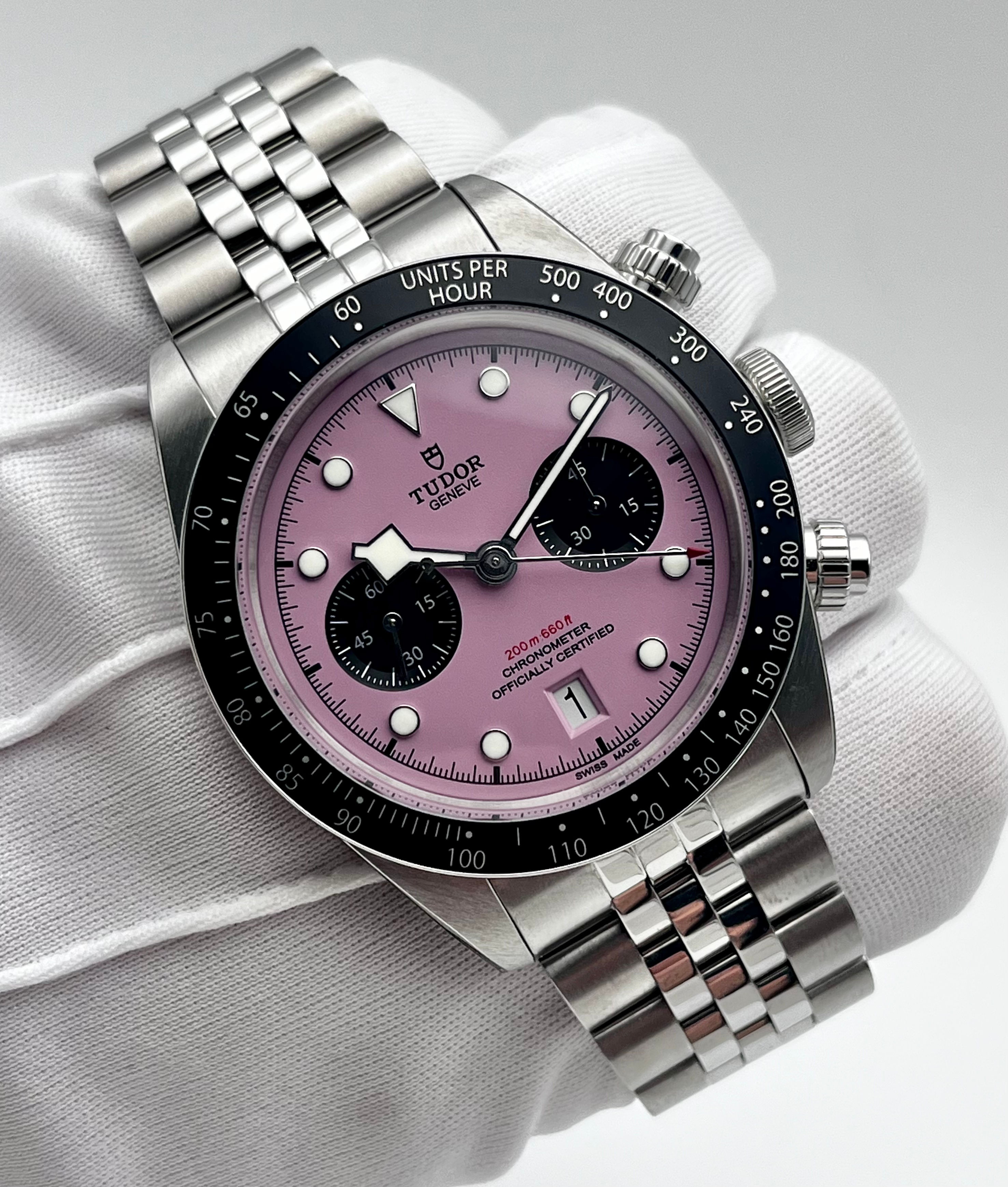 Tudor Black Bay Chronograph “Miami” Pink 41mm (79360N) 2024 Box Papers Warranty
