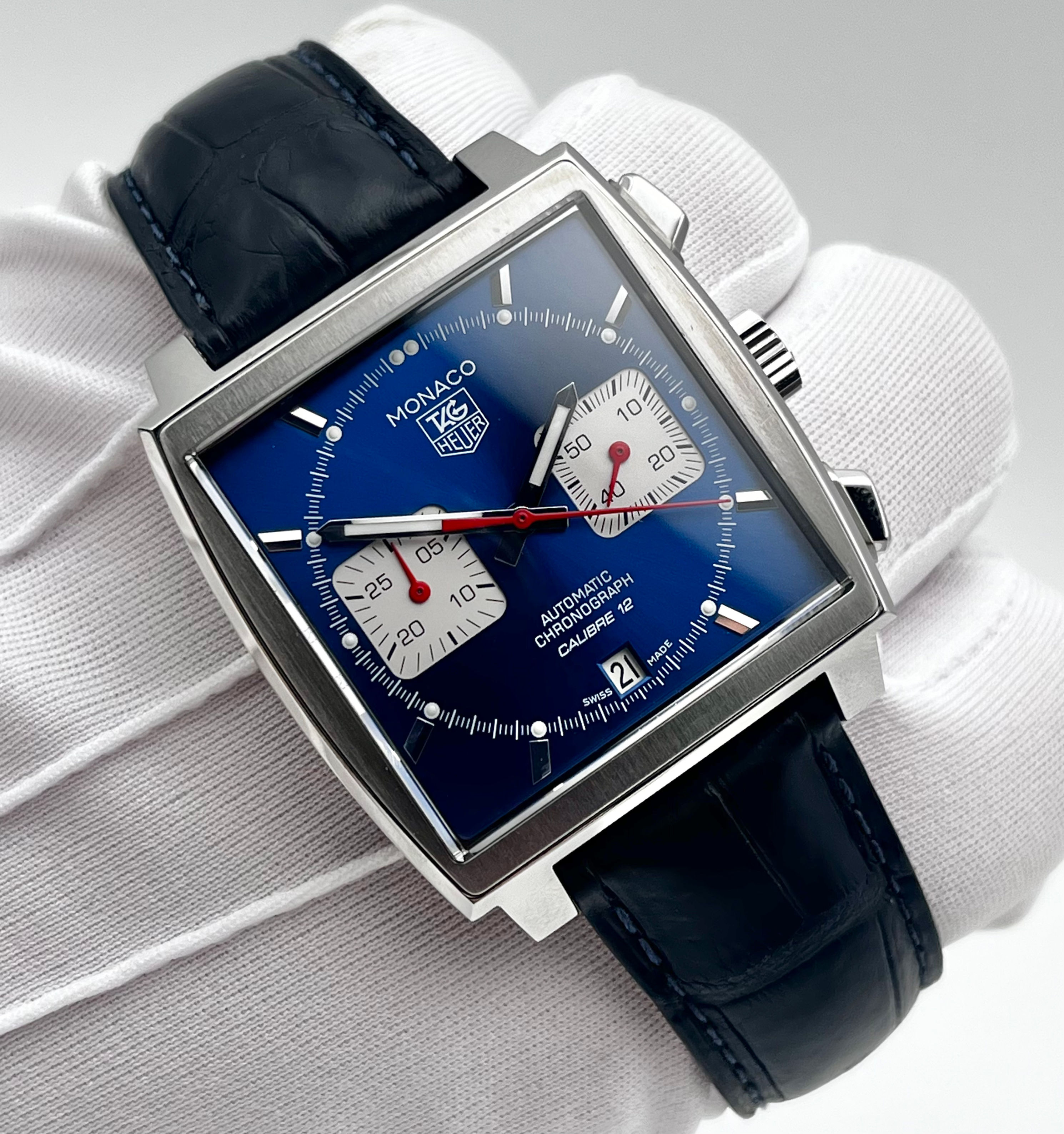 Tag Heuer Monaco ‘Steve McQueen’ Blue 39mm (CAW2111) 2022 Box Papers Warranty