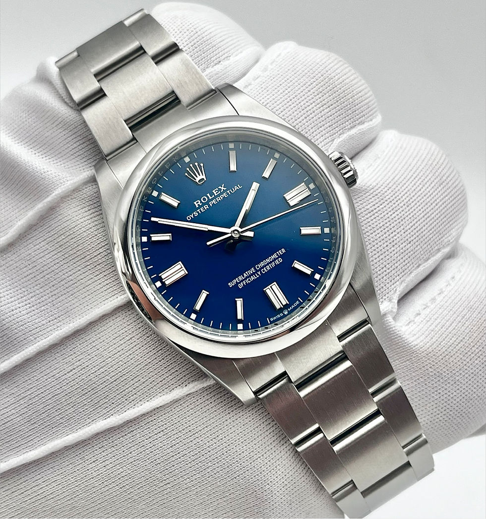 Thumbnail: Rolex Oyster Perpetual Med Blue 36mm (126000) 2026 Box Papers Warranty