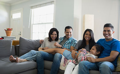 Family Sitting Together
