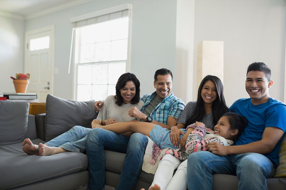 Family Sitting Together