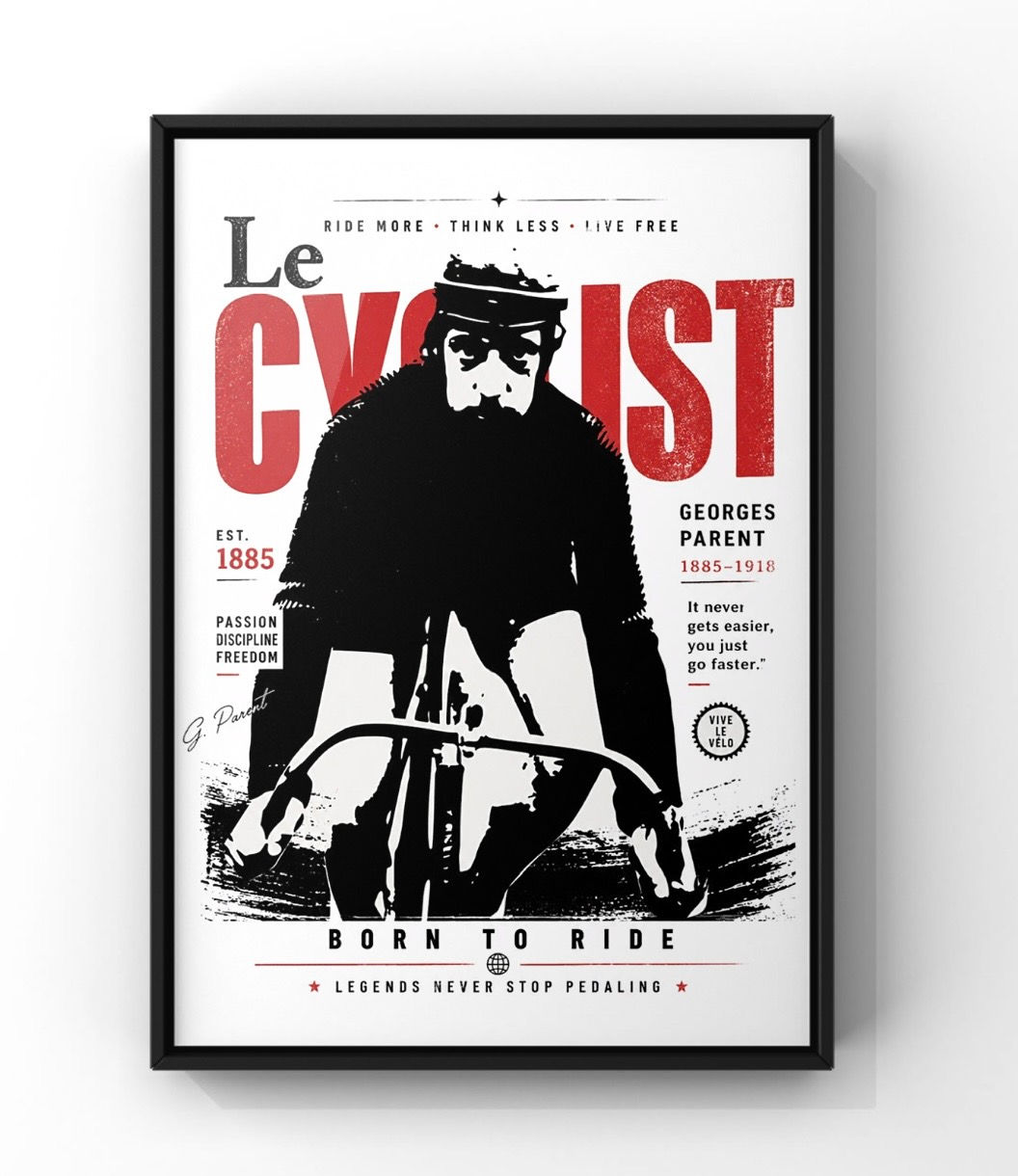 Le Cyclist art print