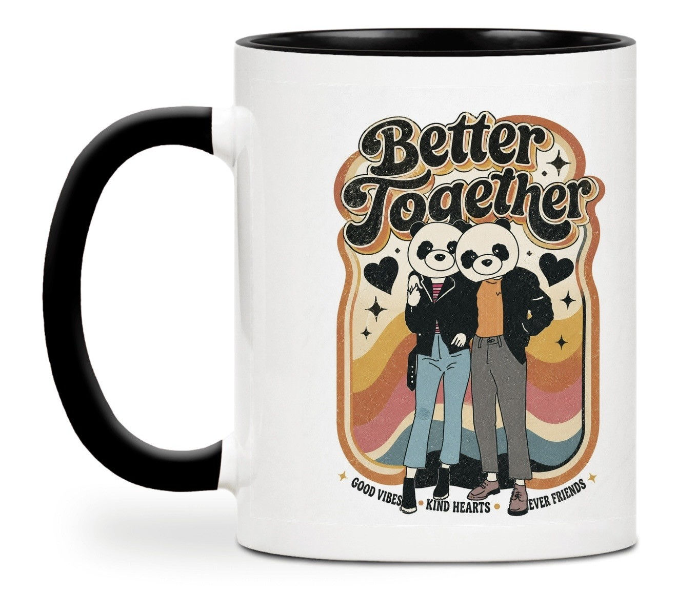 Better together panda design mug
