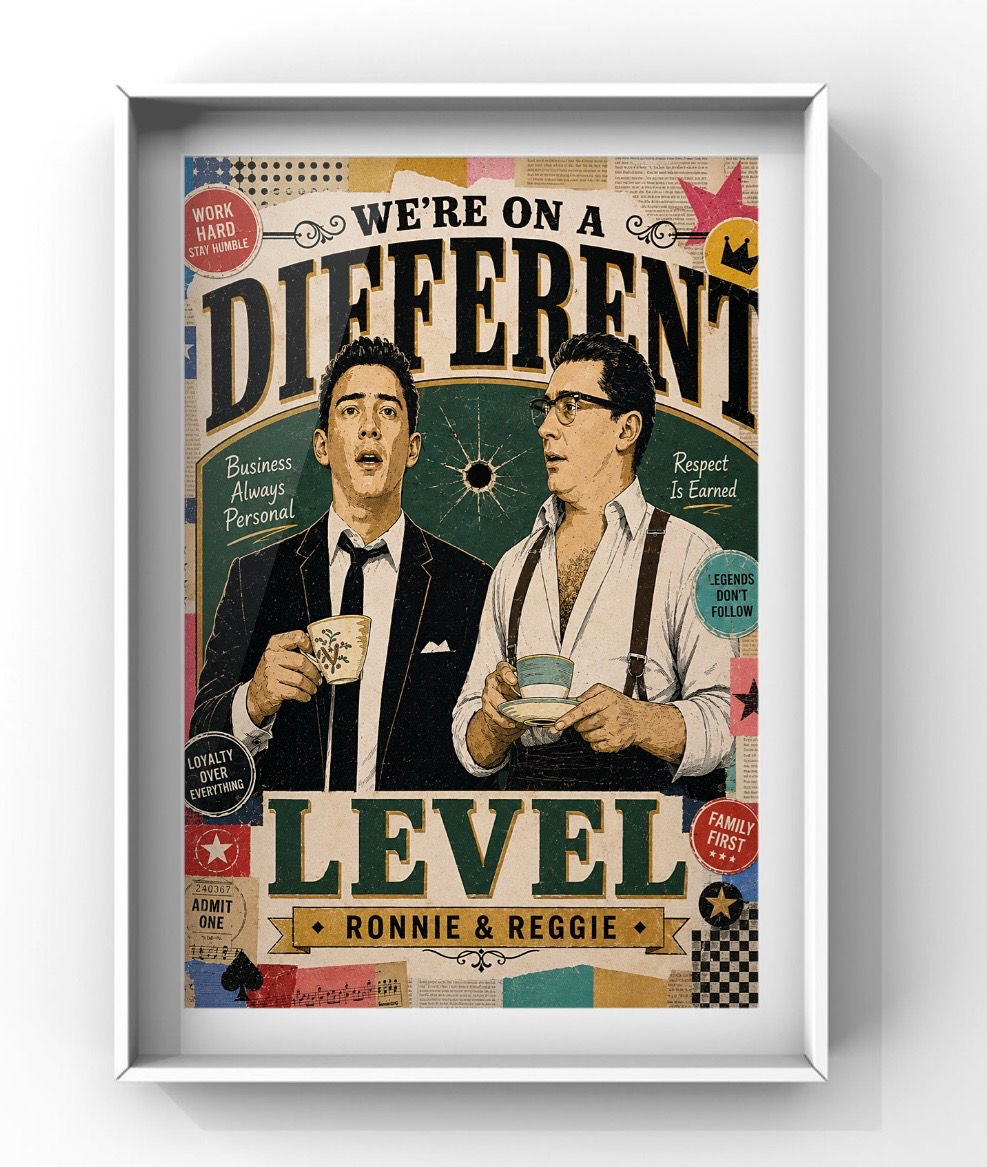 Different level Kray art print