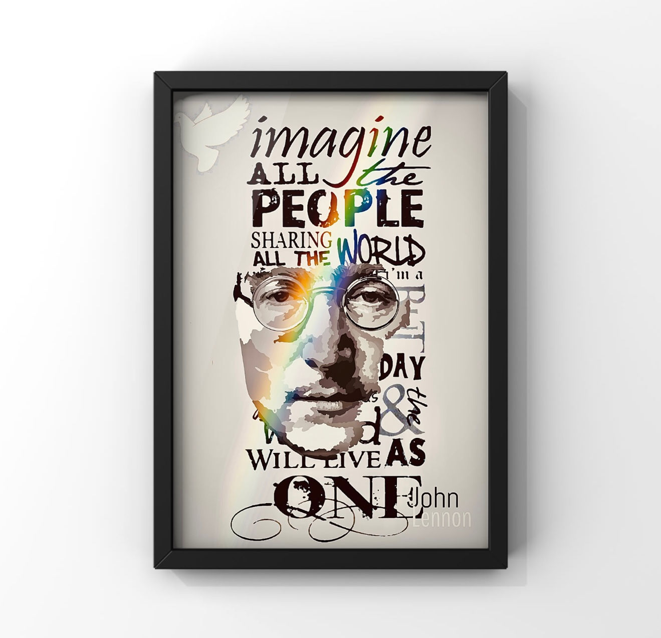 Original ‘imagine’ art print A4