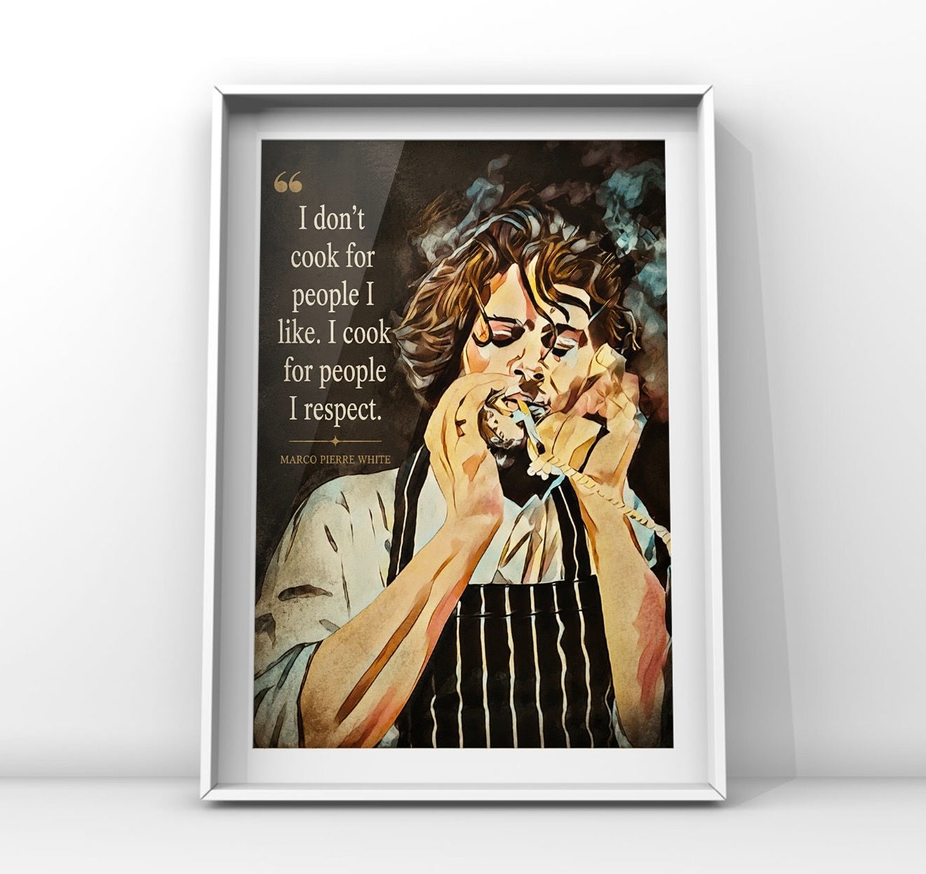 cool retro white heat art print