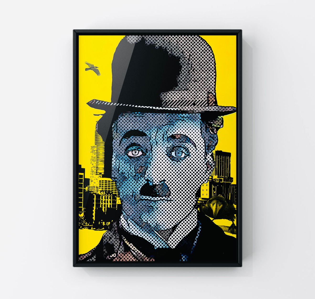 Cool Charlie Chaplin original art print