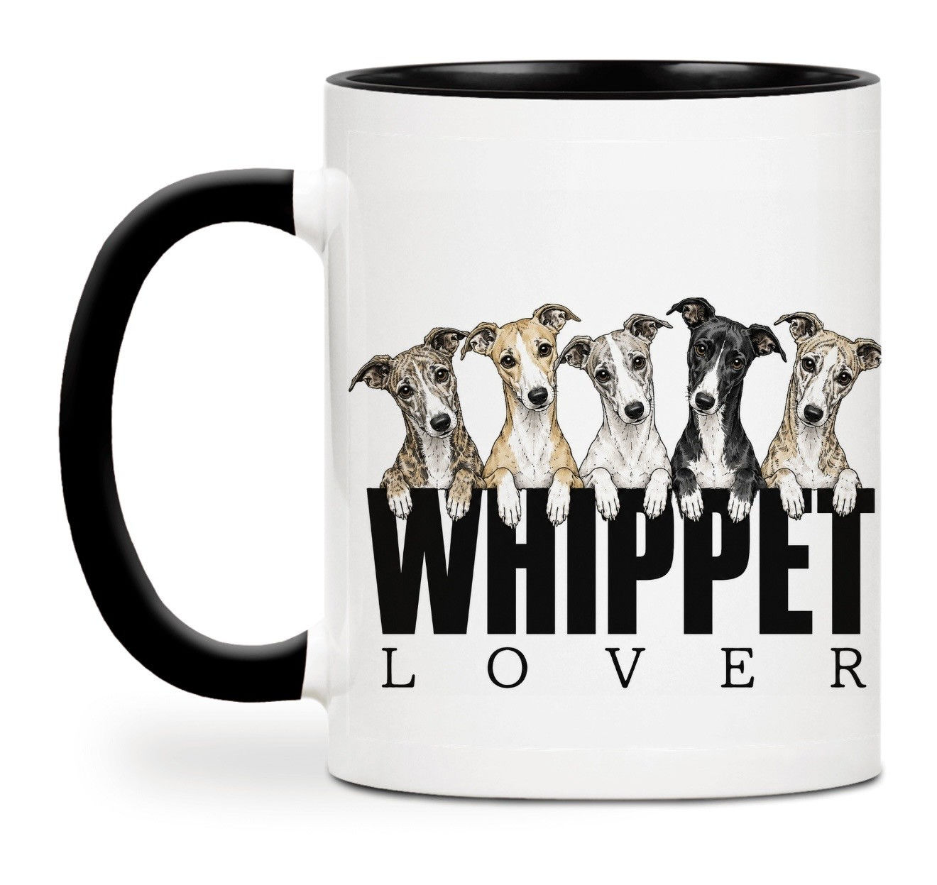 Whippet lover ceramic mug